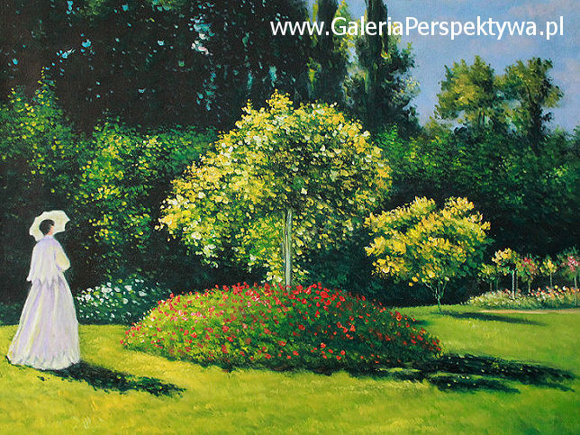 Kobieta w ogrodzie - Claude Monet